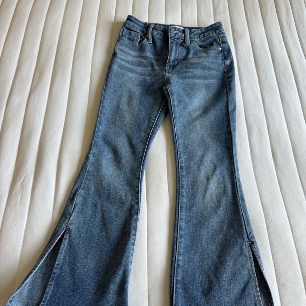 American Girl Blue Flare Wide Leg Jeans